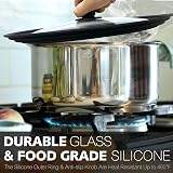Anaeat Silicone Universal Lid for Pots Pans Skillets 10 11 12 Inch view 3