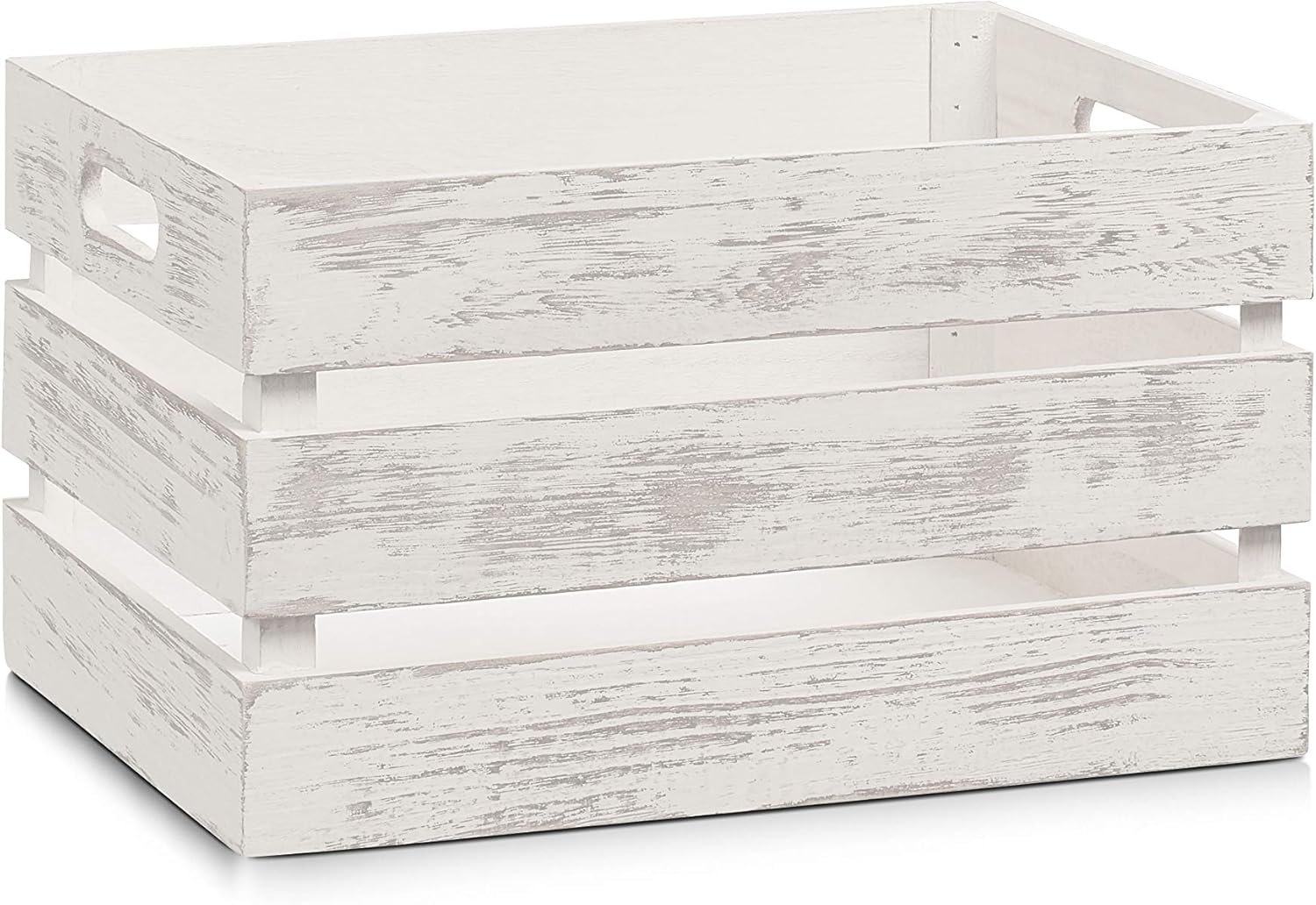 Zeller 15131 Caja de Almacenamiento, Madera, Blanco, 35x25x20 cm: Amazon.es: Hogar