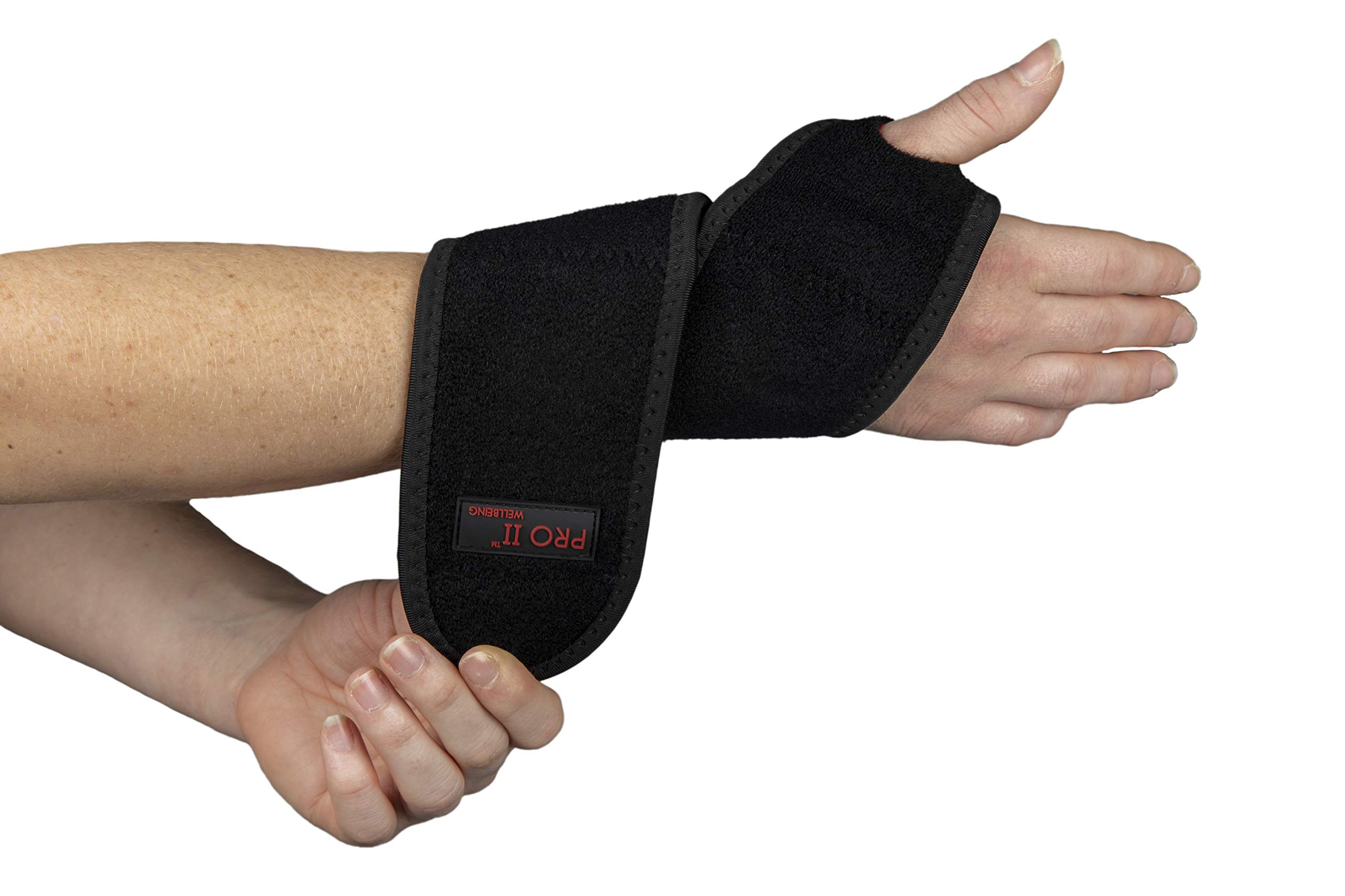 PRO 11 WELLBEING Infrared Self Heating Wrap Around Wrist Brace For Treatment Of Arthritis, RSI, CTS, Sprains and Strains