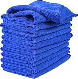 URAQT Microfiber Cleaning Cloths 10 Pack 30x30cm Thick 2-Layer Absorbent
