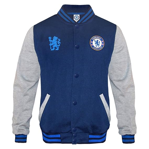 adidas varsity baseball jacket in navy