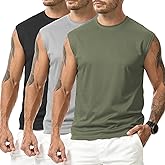 Suwangi Mens Tank Top Gym Exercise Athletic Quick Dry Muscle Bodybuilding Sleeveless Shirts Workout Outdoor Running Shirts