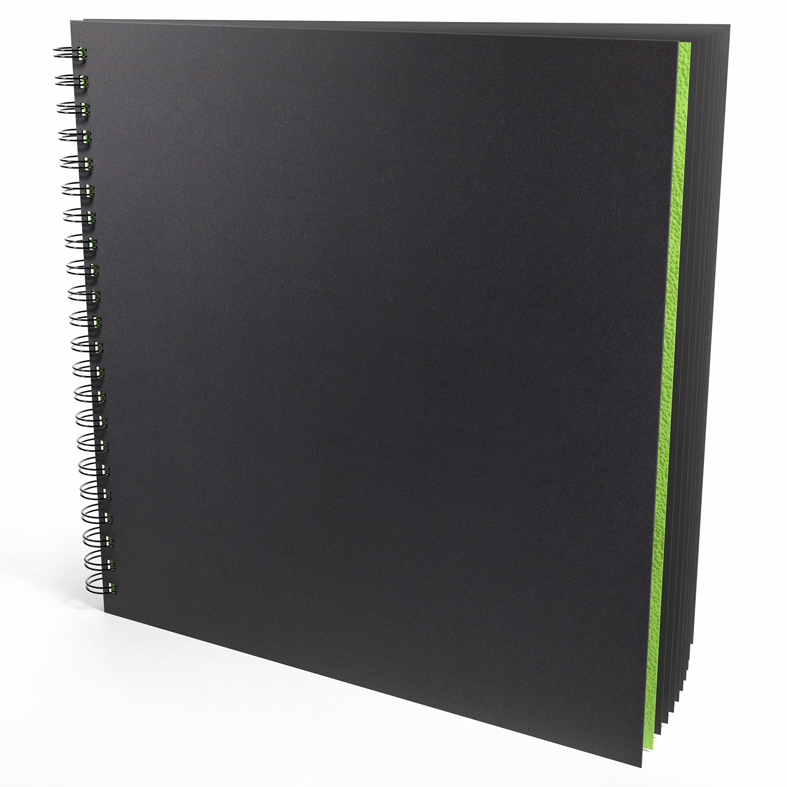 Artgecko Black Toned Sketch Book 300mm Square - 80 Pages (40 Sheets) 200gsm Card