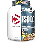 Dymatize x Fruity Pebbles ISO100 Whey Protein Powder Isolate, 25g of Protein, 5.5g BCAAs, 120 Cal., Gluten Free, 1g Fat, 1g Sugar, 2g Carb (75 Servings)