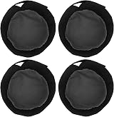 Lusofie 4 Pcs Unisex Chef Hat Adjustable Black Breathable Kitchen Cooking Caps view 7