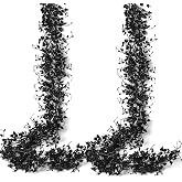 RECUTMS Black Artificial Ivy Vines 2Pc 6Ft Eucalyptus Halloween Garland | Hanging Plastic Leaves Vine UV Resistant Greenery Indoor Outdoor Halloween Gothic Party Porch Garden Arch Home Patio Decor