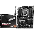 MSI PRO B650-S WiFi ProSeries Motherboard (Supports AMD Ryzen 7000 Series Processors, AM5, DDR5, PCIe 4.0, M.2 Slots, SATA 6G
