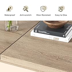 Vabches Extendable Dining Table for 6 8 10, 55'' to
