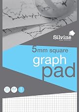 Silvine A4 Professional Graph Pad 50 Sheets 90gsm 5mm Squares Ref A4GPX