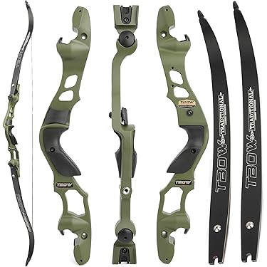 Arc Sport Réglable 25-60lbs Arc Recurve En Bois Et Carbone - 60 Pouces Arc Sport Réglable 25-60lbs Arc Recurve En Bois Et Carbone - 60 Pouces