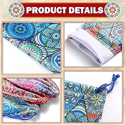 Shinylin 24 Pcs Sunglass Pouch Drawstring