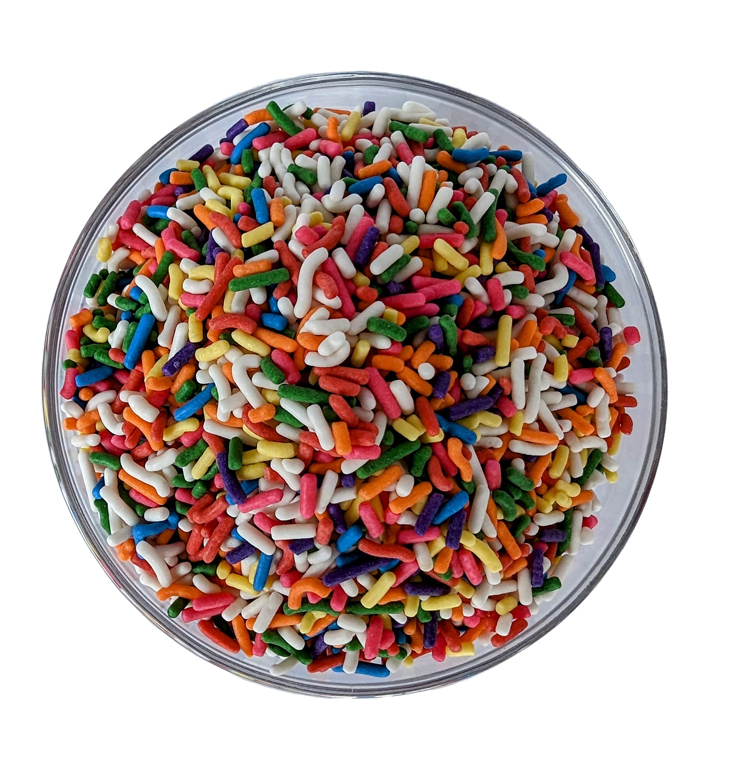 Rainbow sprinkles by Medley Hills farm in Reusable Container 2.2 Lbs. - Great bulk rainbow sprinkles for cake decorating,cookie decorating - brownies and ice cream toppings