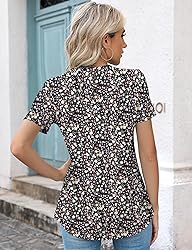 Kistore Crew Neck Shirts for Women Casual Summer
