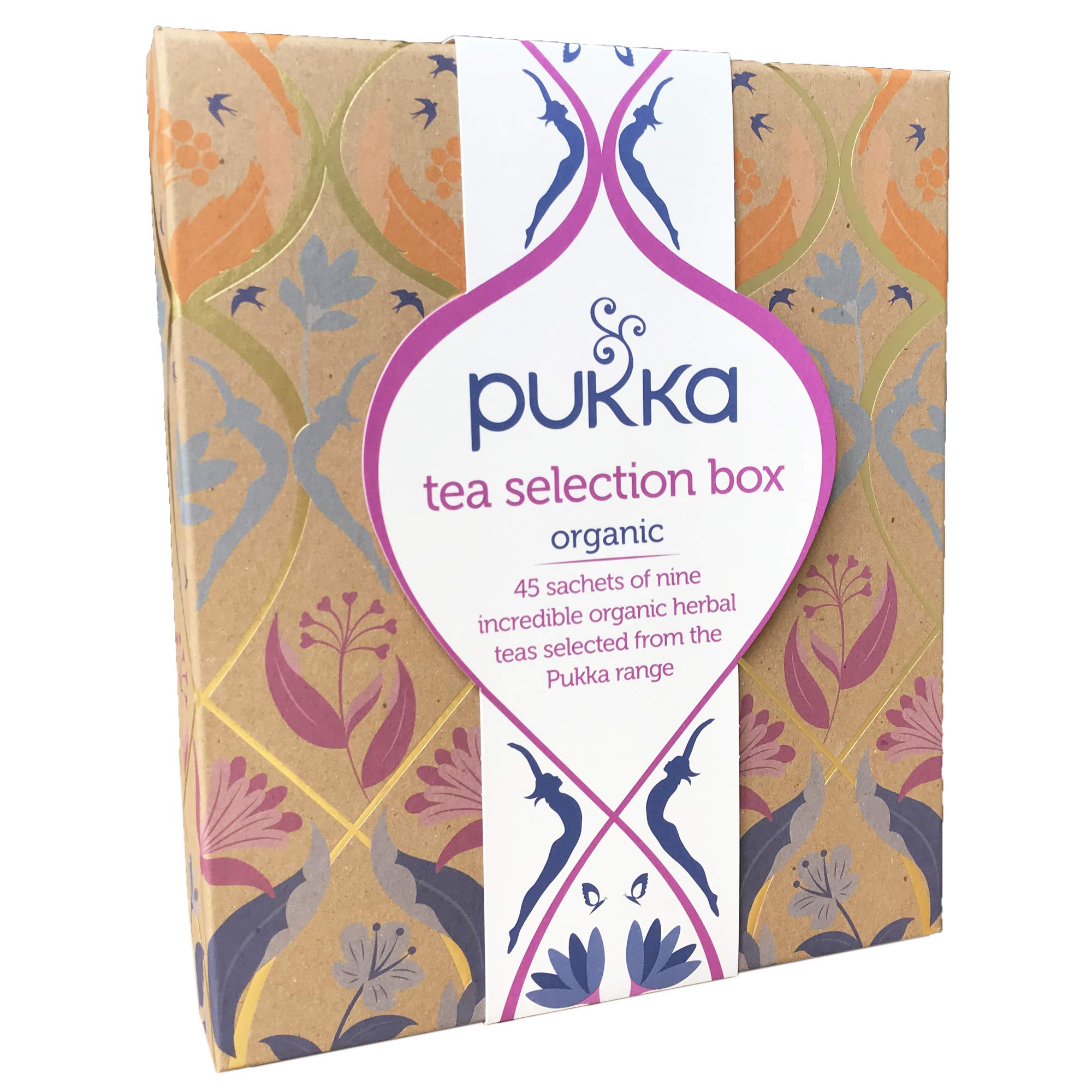 Pukka Tea Selection Box, Collection of Organic Herbal Teas (1 Box, 45