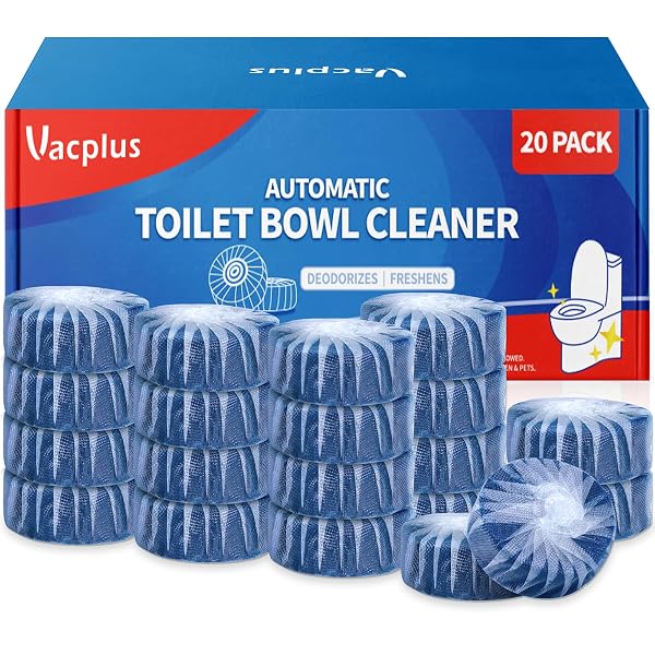 VACPLUS TOILET BOWL CLEANERS – 20 PACK LONG-LASTING...