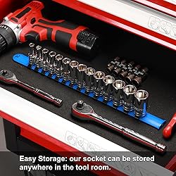 CASOMAN 14PCS 3/8" Drive 6 Pt. Mid-Length Socket