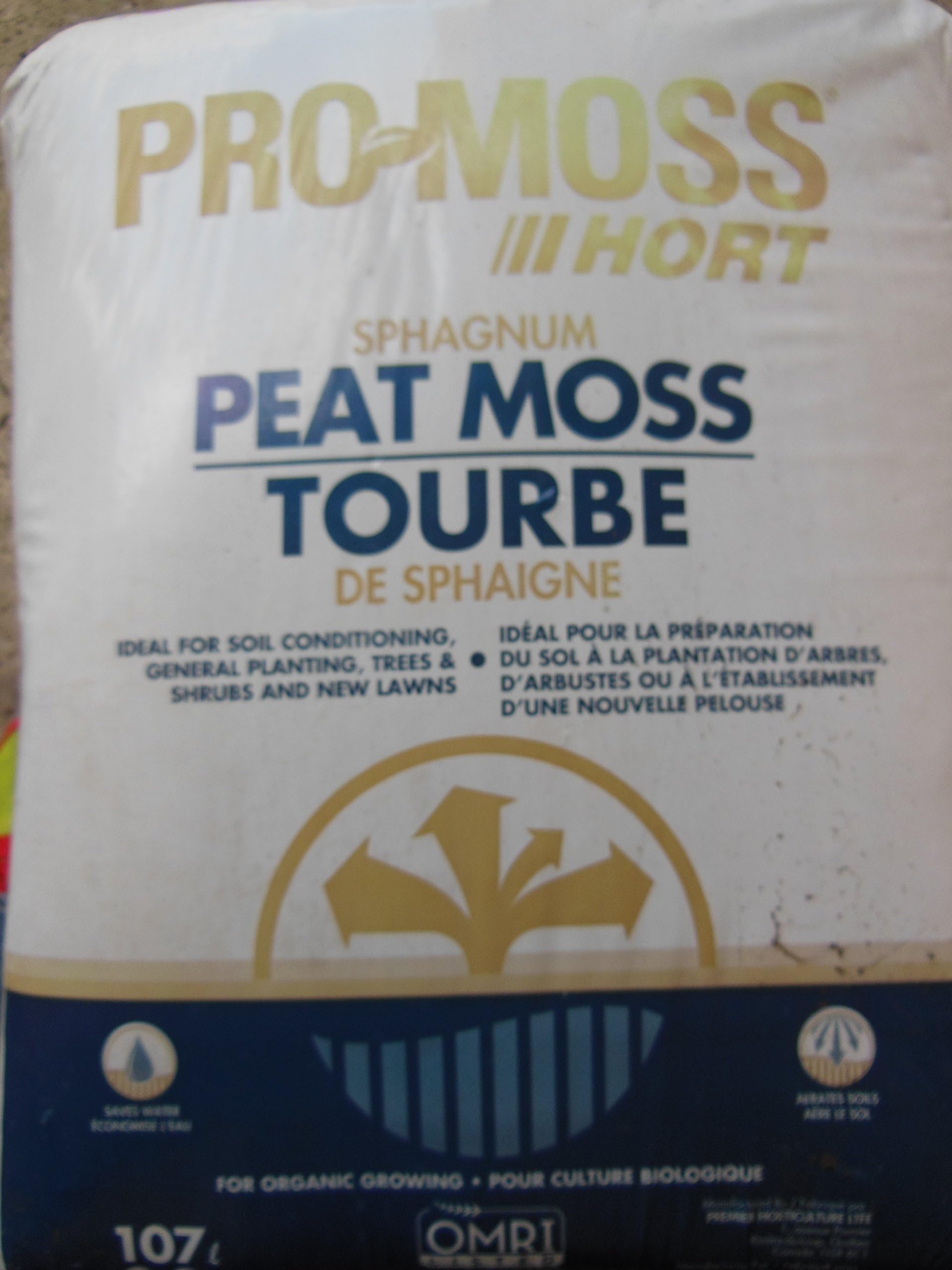 Pro Moss Horticulture Canadian Sphagnum Peat Moss 4 gal Bag