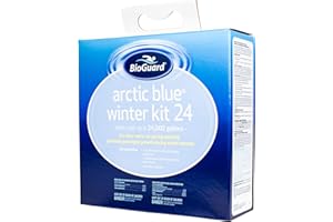 BioGuard Arctic Blue Winter Closing Kit 24, for Clear Water at Spring Opening, Prevents Pool Algae Growth on Winter Months, Treats Up to 24k Gallons