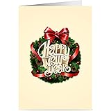 New Year Cards - One Jade Lane - Happy New Years Cards, 5x7, Heavy Stock, Set of 18 Holiday Cards & Envelopes, Christmas Card
