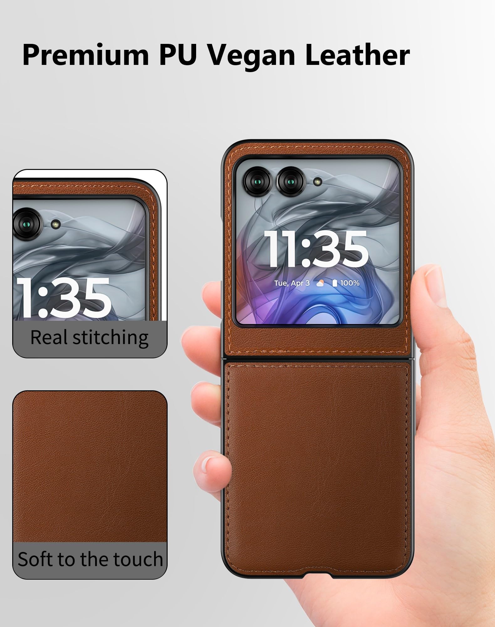 Cresee Case for Motorola Razr 2024/2025 - PU Vegan