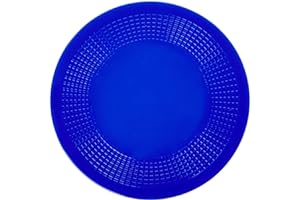 Dycem Non-Slip Mat, Ideal Daily Living Aid for Independent Living and Caregivers, Designed to Address Stabilization and Gripping Problems Found Around the Home, Blue Textured Pad 7-1/2" Diameter x 1/8"