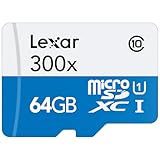 Lexar High-Performance - Tarjetas de memoria 300x microSDHC/microSDXC de 64 GB, UHS-I
