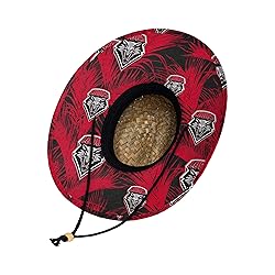 FOCO New Mexico Lobos NCAA Floral Straw Hat