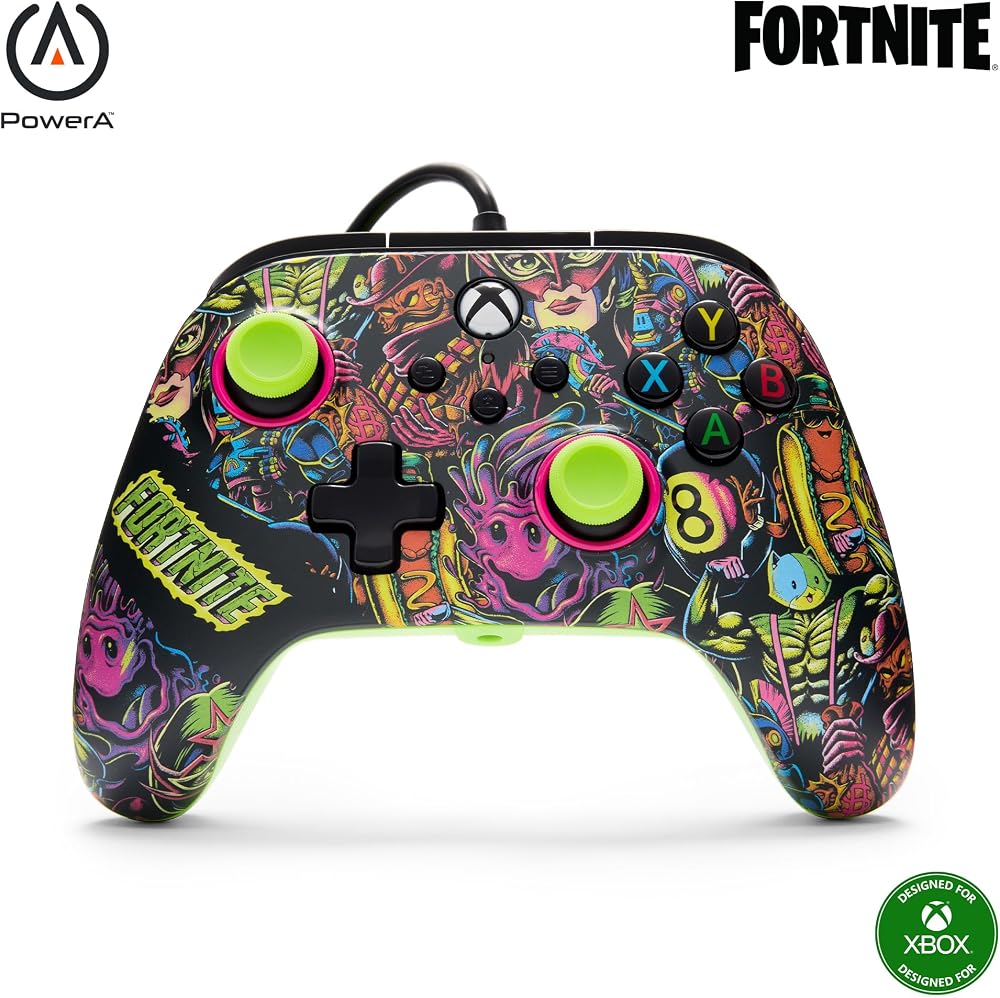 PowerA Advantage Wired Controller Xbox Series X|S Fortnite Glow