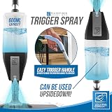 TDBS Microfibre Floor Spray Mop 600ML 3 Pads 360° Swivel Scraper view 7