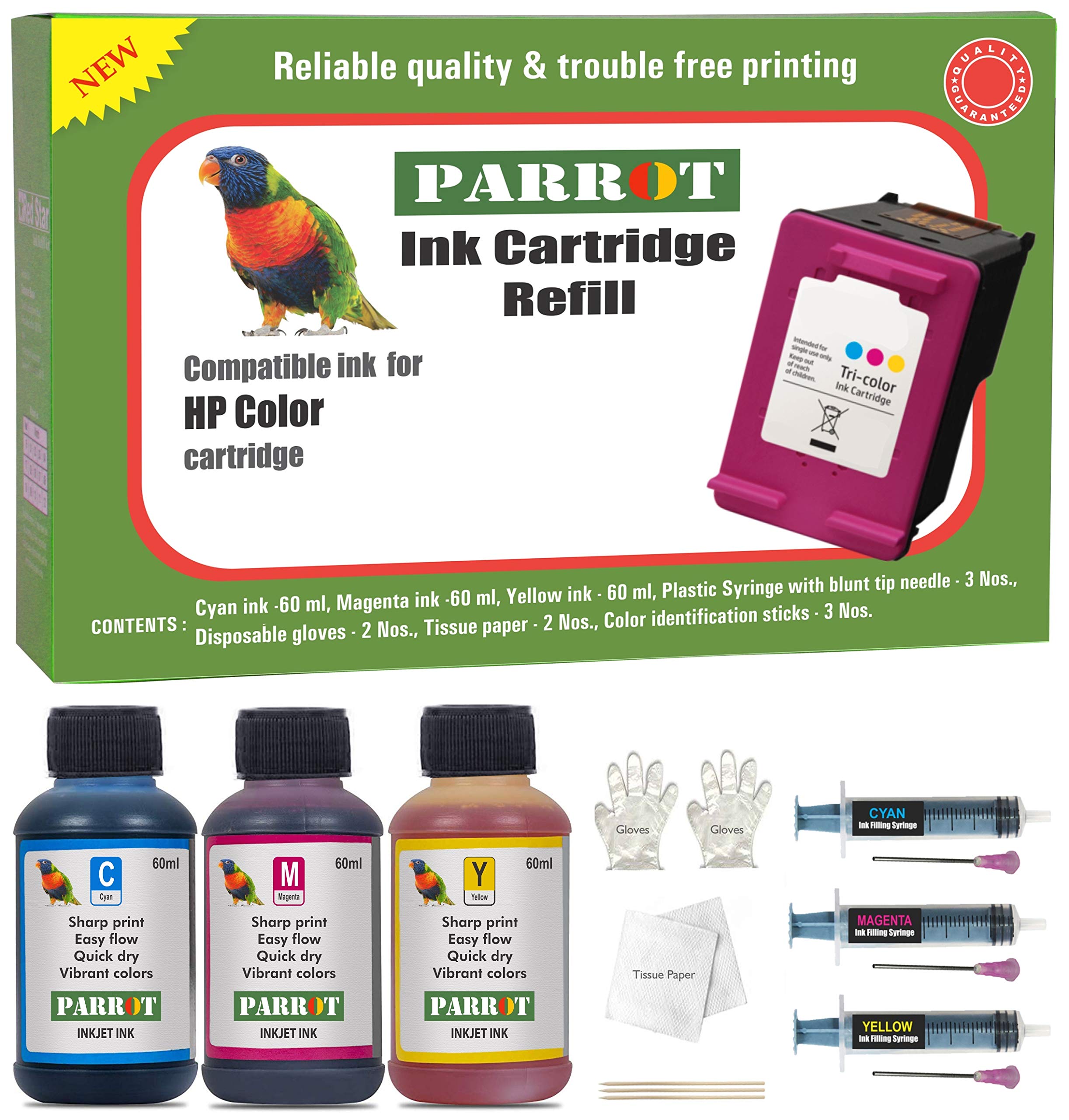 hp 802 color cartridge refill