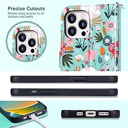 ULAK Compatible with iPhone 15 Pro Wallet Case with