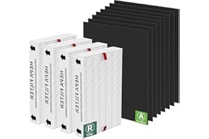 HPA100 Replacement Filters for Honeywell HPA100 Series Air Purifier, HPA094, HPA104, HPA105, HPA3100, HPA5100 Series, 4 HEPA 