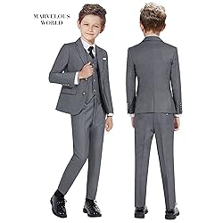 Marvelous World Suits Grey Slim Fit Size 6 Formal