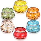 Small Urns for Human Ashes Keepsake Set of 6, 1.6'' Cremation Keepsakes Urns for Ashes Ceramic Decorative Mini Urn for Adult Women Male Ashes Pet Urn Dog Cat Funeral Ashes Keepsake 6 Colors