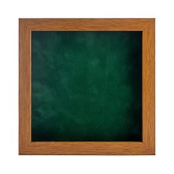 30x30 Shadow Box Frame Light Brown Wood | with a