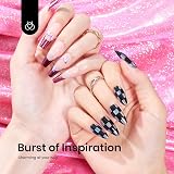 Beetles Chrome Nail Powder Kit with 8 Colours Holographic Pearl Iridescent view 4