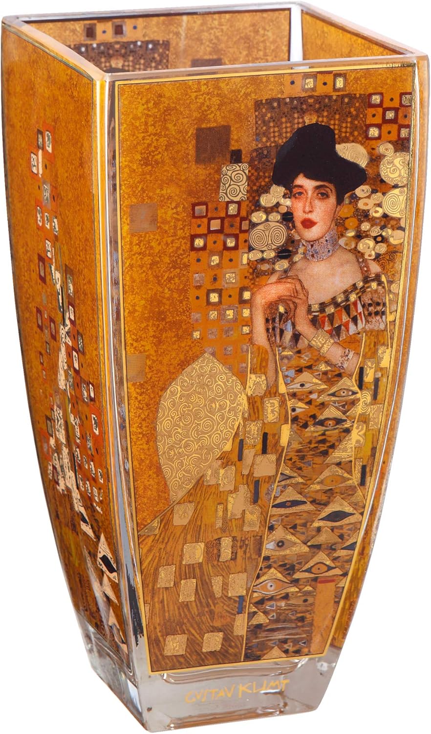 Gustav Klimt Adele Glass 23cm Vase by Goebel 66901801 Home