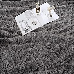PU MEI Sherpa Throw Blanket for Couch Sofa