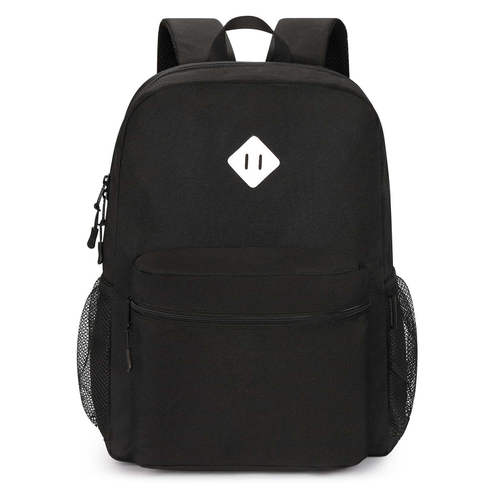 STEAMEDBUN Black Backpack for School,Teens Boys Backpack for Elementary School Bag