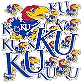 Desert Cactus The University of Kansas Sticker Jayhawks KU Sticker Vinyl Decals Laptop Water Bottle Car Scrapbook Sheet T1 (Type 1-1)