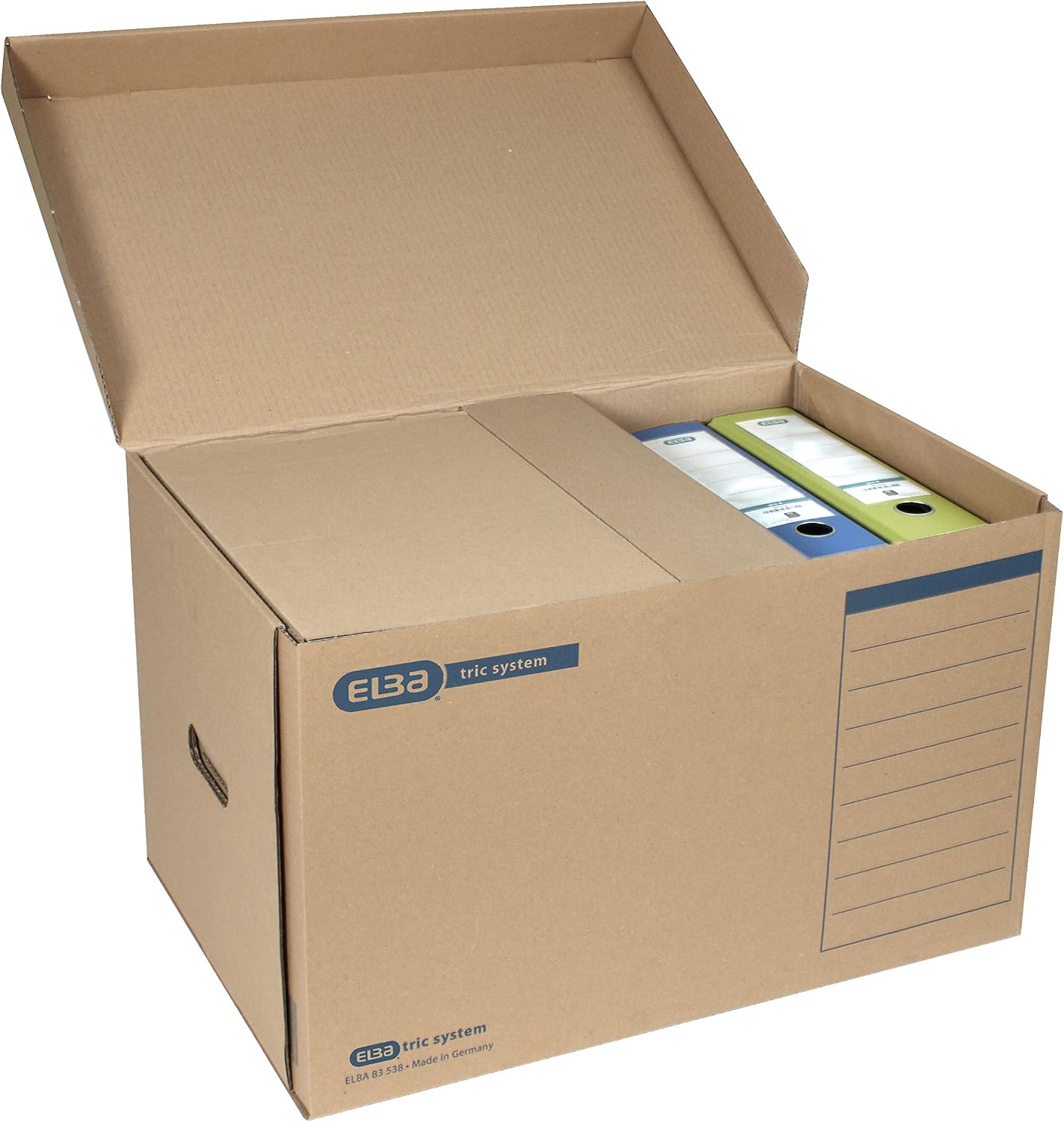 Elba 83538 System Container Tric System with Flap Lid 10 Items Natural Brown, Naturbraun, 545 x 360 x 320 mm - Image 4