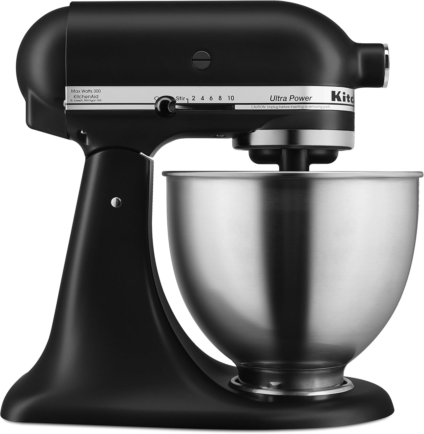 KitchenAid KSM95BM Ultra Power Stand Mixer, 4.5 Qt, Black Matte