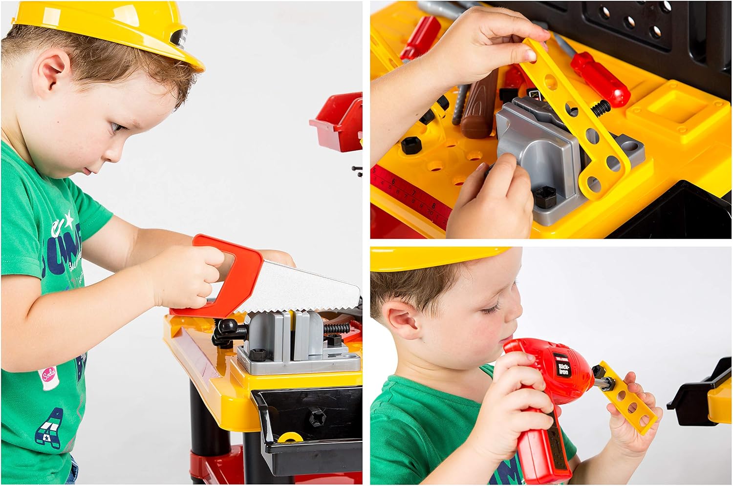 Kinderplay Kids Tool Bench, Yellow, 38 x 58 x 68 centimètres - Image 5