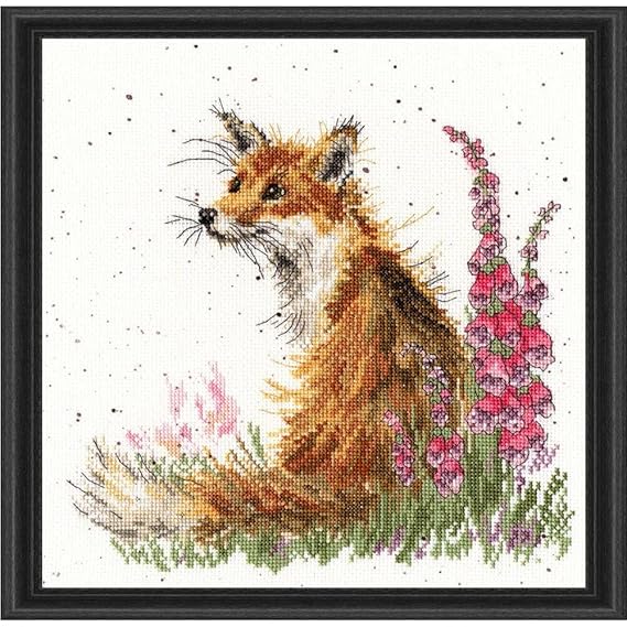 Bothy Threads Cross Stitch Kit XHD8 Amongst the Foxgloves 14 Count Aida ,26cm x 26cm Amazon.co