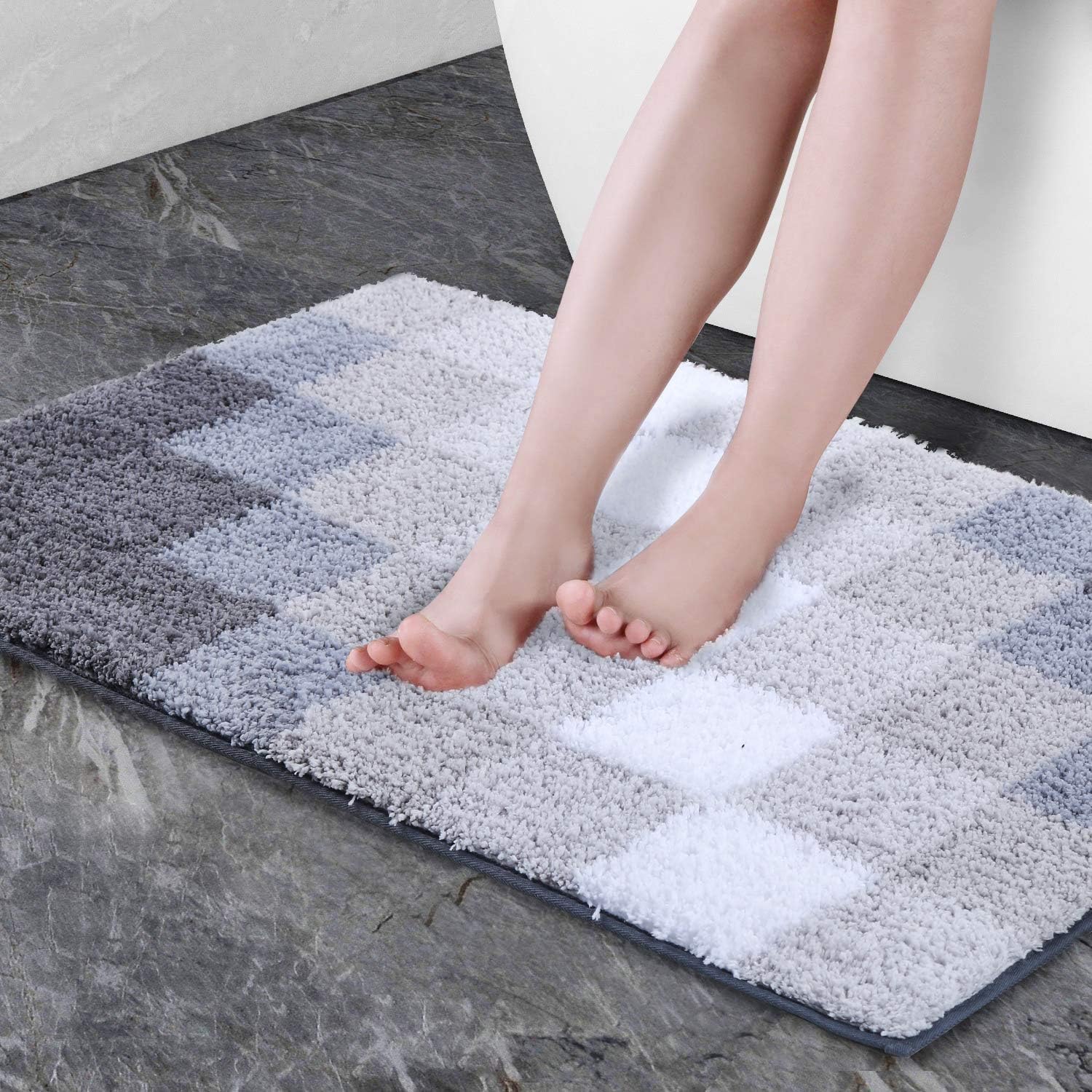 Machine Washable Soft Bath Mat Bathroom Rug Foot Mat for Bedroom  Machine Washable Soft Bath Mat Bathroom Rug Foot Mat for Bedroom