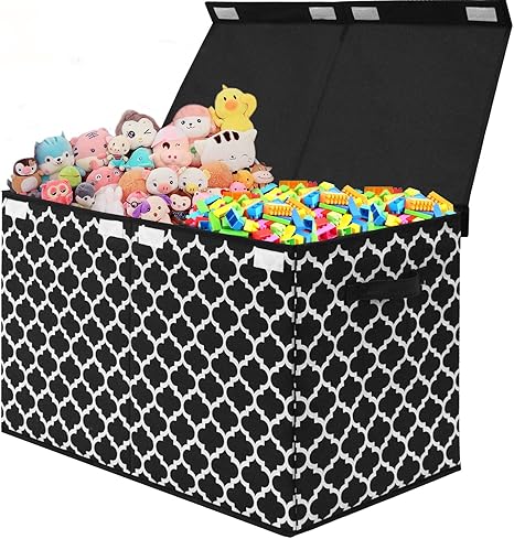 Kids Toy Box Chest with Flip-Top Lid 