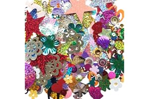 Chenkou Craft 1 Bag 100grams Assorted Styles Sequin for Wedding Christmas Clothes Jewelry Sequins (Assorted 100grams)