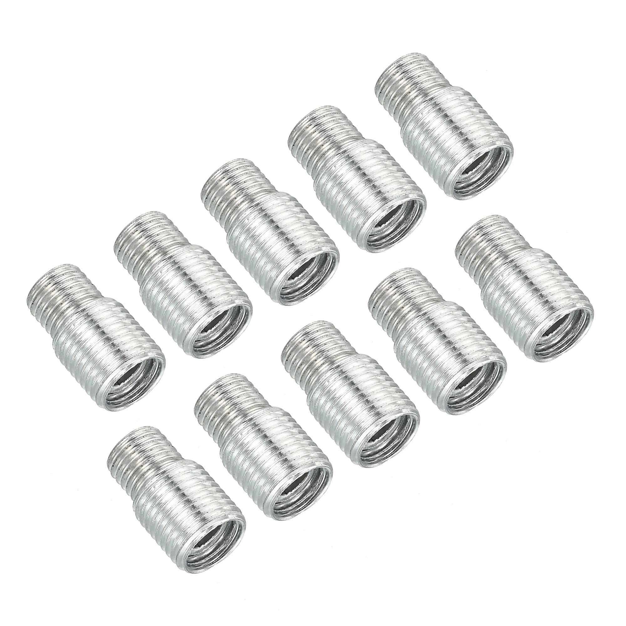PATIKIL M10 to M8 Reducing Screw, 10 Pack 15mm Long External Thread Adapter Reducer Convert Joint Hardware Double Male Thread Bolts