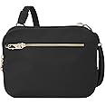 Travelon Women's Anti-Theft Tailored E/w Organizer, Onyx, 9.5 x 7.5 x 2.5
