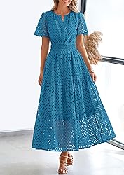 PRETTYGARDEN Womens 2025 Summer Maxi Dress Short
